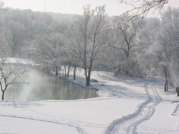 Snow in 06, viewed from the house